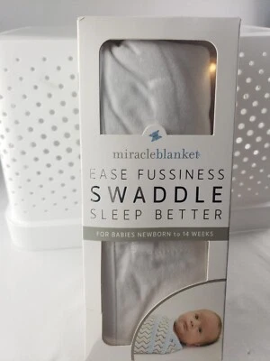 Miracle одеяло пеленки для новорожденного до 14 недель ребенка белый спит лучше - Изображение 1 из 4