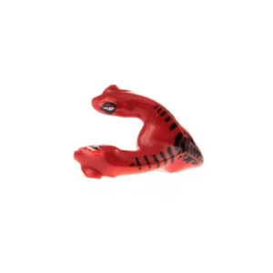 1x Lego Figure Ninjago Snake Head B-Ware Worn Red Fangdam 98147pb02 - Picture 1 of 3