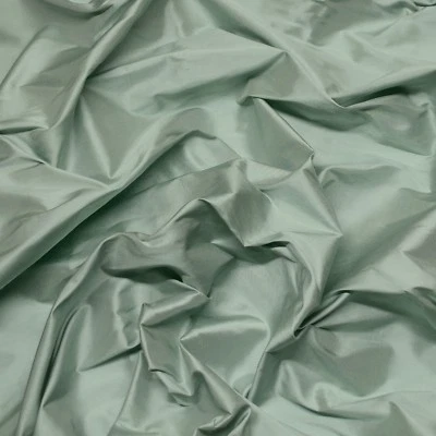 Iridescent Mineral Blue 100% Shantung Silk Fabric 54" Wide By The Yard (SF-112B) - Image 1 of 4