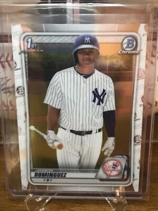 2020 Bowman Chrome Jasson Dominguez Rookie Card #BCP-8 1st Bowman Chrome - Bild 1 von 2