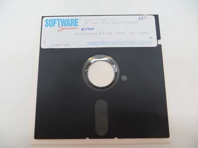 5.25" Floppy Disk STARVIEW V2.0.08 Software Source IBM PC XT AT Computer * - Image 1 of 3