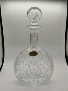 Vintage Block 24% Full Lead Crystal hand crafted Decanter w/Stopper Poland 12' - Picture 1 of 11