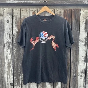 Vintage Harley-Davidson Motorcycles USA Skull Herren T-Shirt Made in USA L - Bild 1 von 11
