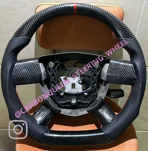 REAL CARBON FIBER Steering Wheel FOR Chrysler Sebring 2007-2010 YEARS (4 DOORS ) - Picture 1 of 4