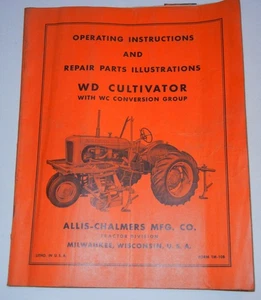 Allis Chalmers "WD" Grubber OEM Betriebsanleitung & Ersatzteile Illust. - Bild 1 von 2