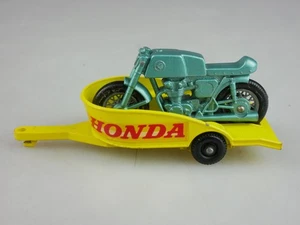 38c Honda Motorcycle & Trailer - 39567 Matchbox Regular Wheels - Picture 1 of 7