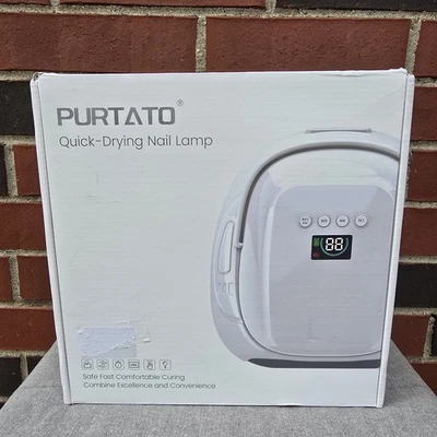 Purtato UV Nail LED Quick Drying Lamp 126W Fast Curing Cordless Rechargeable  - Image 1 of 4