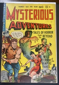 Mysterious Adventures #1 1951 Precode Horror - Picture 1 of 13