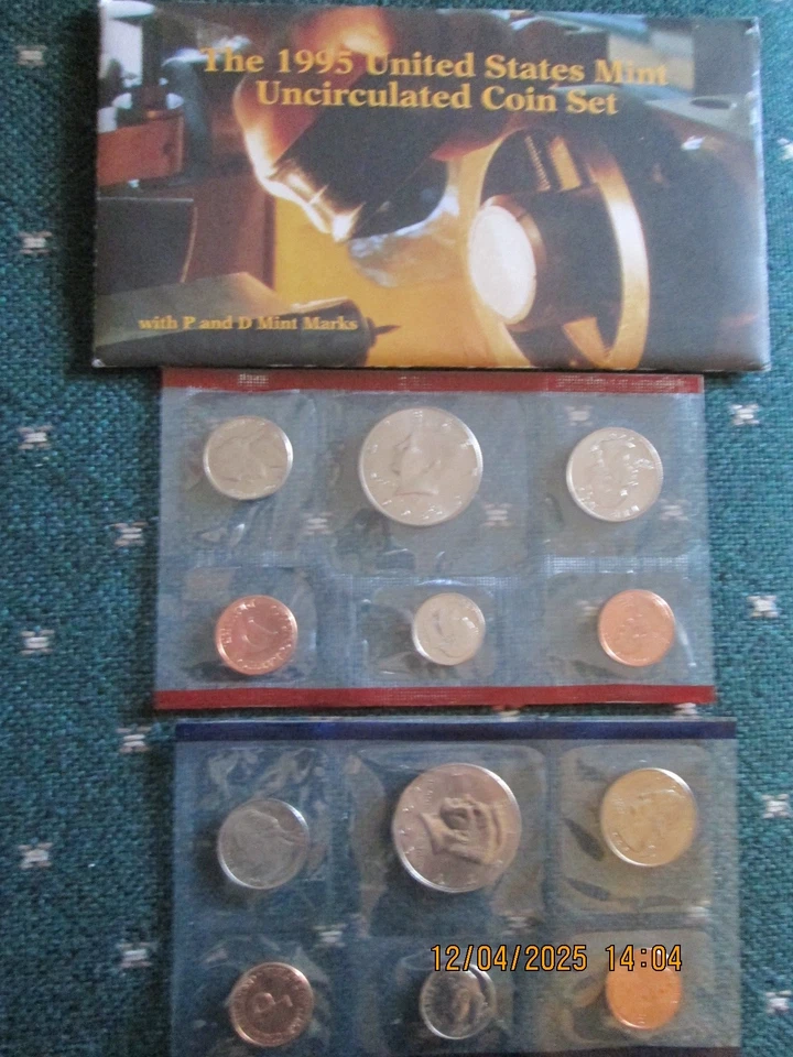 1995 - P&D Uncirculated US Mint Coin Set in OGP - Image 1 of 1