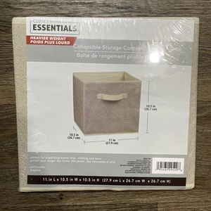Closet Essentials Collapsible Storage Container 11"x10.5"x10.5" - Picture 1 of 4