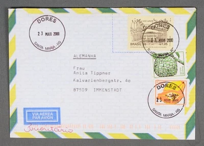 MayfairStamps Бразилия 2000 Dores Санта-Мария в Имменштадт Германия авиапочта чехол - Изображение 1 из 2