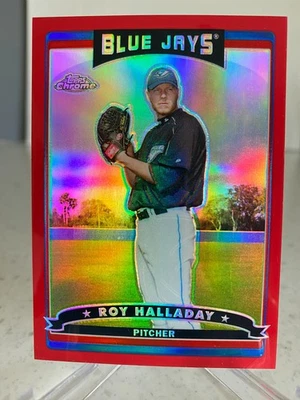 2006 Topps Chrome 'Red Refractor' Roy Halladay #207 serial'd 83/90 HOF'er - Image 1 of 3