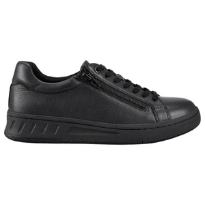 Womens Hush Puppies Spin Black / Black Ladies Sneakers Casual Lace Up Shoes - Picture 1 of 7