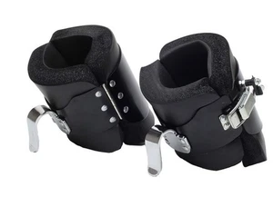 Anti Gravity Inversion Boots For Ab Crunch Abdominal Sit Ups Hooks Bar Therapy - Picture 1 of 5