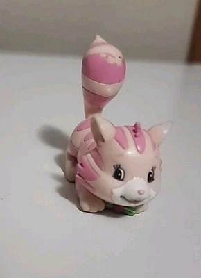 Figura de juguete vintage 2003 Strawberry Shortcake natillas gato rosa a rayas rara Foto 1 de 4