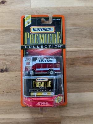 Camión diecast de rescate de bomberos Eagle Point colección Matchbox Premiere del 97 de colección Foto 1 de 3