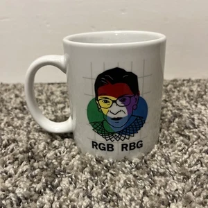 Ruth Bader Ginsburg Coffee Mug Cup RBG Double Sided New - Picture 1 of 7