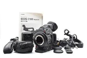 [NEAR MINT] Canon EOS C100 Mark II Digital Cinema Camera Black Body From JAPAN - Picture 1 of 13