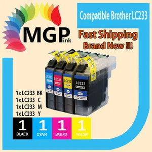 4x Generic LC233 BCMY for Brother MFC-J5320DW MFC-J5720DW Ink Cartridges - Picture 1 of 6