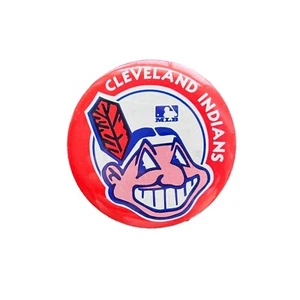 Vintage 1960s MLB Cleveland Indians Pinback Button Pin - Picture 1 of 2