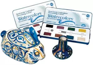 Non-Toxic Semi-Moist Underglaze Set - a in Pan, 1.5 Oz, Assorted Color, Set of 8 - Picture 1 of 9