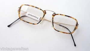 Rodenstock occhiali da vista uomo quadrati effetto corno marrone aste in metallo flessibili taglia S - Foto 1 di 4