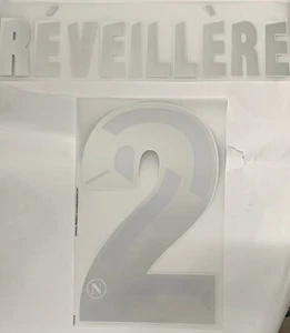 SSC NAPOLI NAMESET KIT NOME+NUMERO Revelleire  Ufficiale Champions Argento 13/14 - Foto 1 di 1