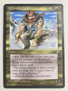 Magic The Gathering Mountain Titan Ice Age - Picture 1 of 2