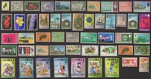 50 ST. KITTS, NEVIS & ANGUILLA  All Different Stamps (C80) - Picture 1 of 1