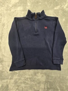 Chaps 1/4Zip Pull-Over Kids Blue Size 7 (sku#12) - Picture 1 of 9