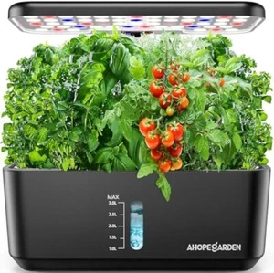 Indoor Garden Hydroponics Growing System, 10 Pods Plant Grow Kit with LED Light - Picture 1 of 9