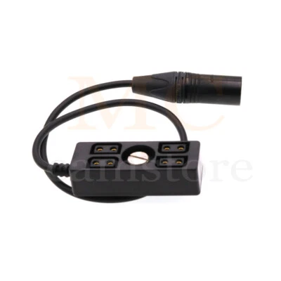 XLR 4PIN to 4-Port Female D-Tap Hub Adapter Splitter Cable For Photography Power - Image 1 of 3