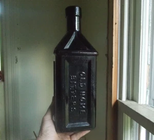 DOC DUNNING OLD HOME BITTERS GREENSBORO N.CAROLINA RED AMBER 14"BOTTLE 1970s - Picture 1 of 9
