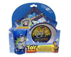 Toy Story Mealtime Dinnerware Set Includes Plate Bowl and Cup by Disney-New!   - Picture 1 of 2