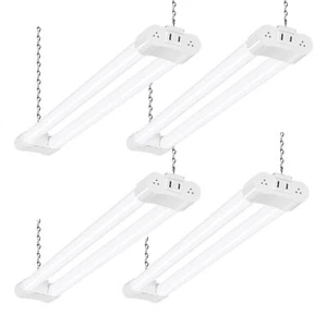 4er-Pack 2 Fuß verbindbare LED-Ladenleuchte für Garage, 2500 lm, 22 W Allzweckleuchte - weiß - Bild 1 von 7