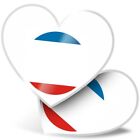 2 x Heart Stickers 10 cm - Crimea Flag Map  #9042
