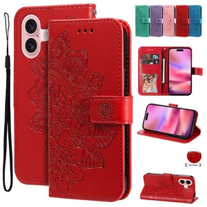 WOMAN Leather Wallet Case Flip Cover For iPhone 16 15 14 Pro Max 13 12 11 XS XR - Picture 1 of 22