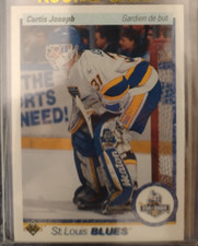 90-91 UD Curtis Joseph  rookie hockey card St-Louis Blues