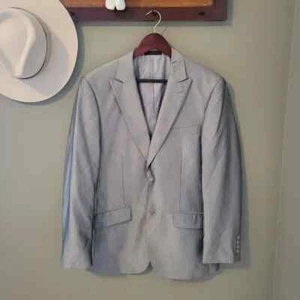 VINCI Gray Suit Coat Size 40R - Picture 1 of 14