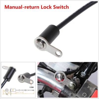 Interruptor de bloqueo de retorno manual encendido/apagado luz antiniebla faro motocicleta CNC 3A Foto 1 de 4