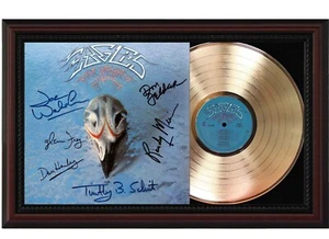 Eagles Framed Cherry wood Reproduction Signature LP Record Display. - Picture 1 of 5