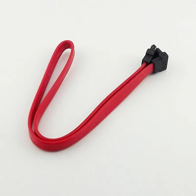 Serial SATA ATA RAID Data HDD Hard Drive Signal Cable Straight Right Angled 45cm - Image 1 of 4