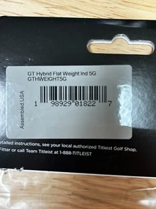 Authentic from Titleist GT Hybrid Individual Weight 5 Gram - Picture 1 of 3