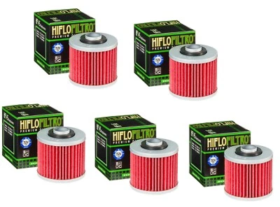 5 filtros de aceite Hiflofiltro HF145 Yamaha 600 Grizzly 700R Raptor Keeway 250 V estrella Foto 1 de 4