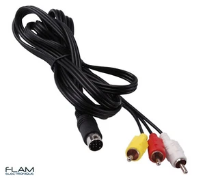 Cable video RCA pour Sega Mega Drive 2 (PAL)High quality Megadrive 2 video cable - Foto 1 di 2