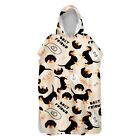 Dachshund Dog Cats Friends Hooded Swim Spa Surf Beach Poncho Towel Changing Robe