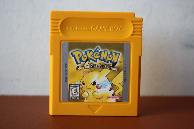 Cartucho - Fita Pokemon Yellow Edição Especial com Caixa Original