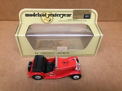 MATCHBOX MODELS YESTERYEAR Y-8 RED 1945 MG-TC SPECIL EDITION GUILDFORD 1 OF 250 - Image 1 of 4