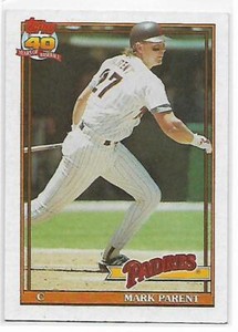 1991 Topps #358 Mark Parent NM-MT Padres