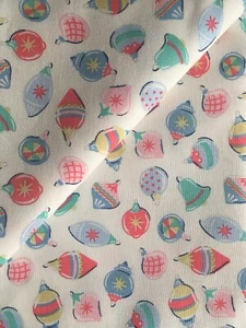64cm x 36cm Wide Cath Kidston Christmas Tree Baubles 100% cotton Duck Fabric new - Picture 1 of 4